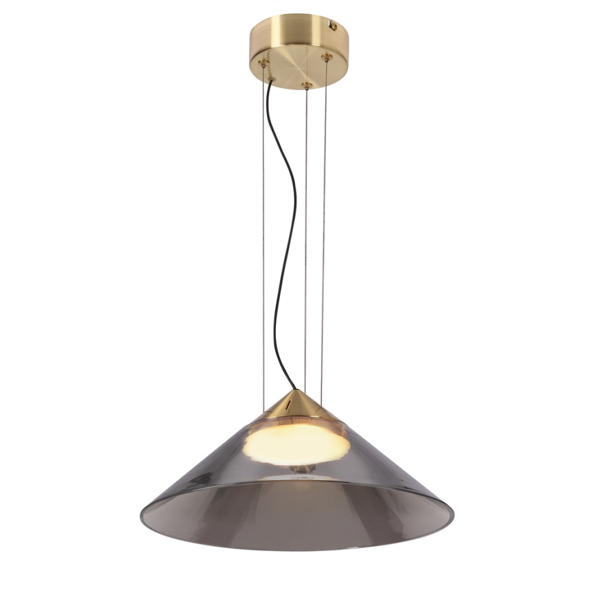 Luster na kablu PRESTO 1xGX53/10W/230V prečnik 34 cm zlatna/zadimljena siva