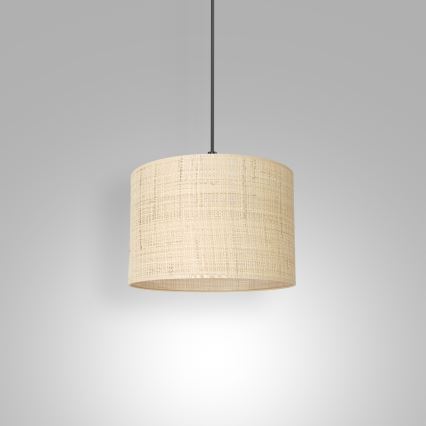 Luster na kablu RATTAN 1xE27/60W/230V, prečnik 25 cm, ratan
