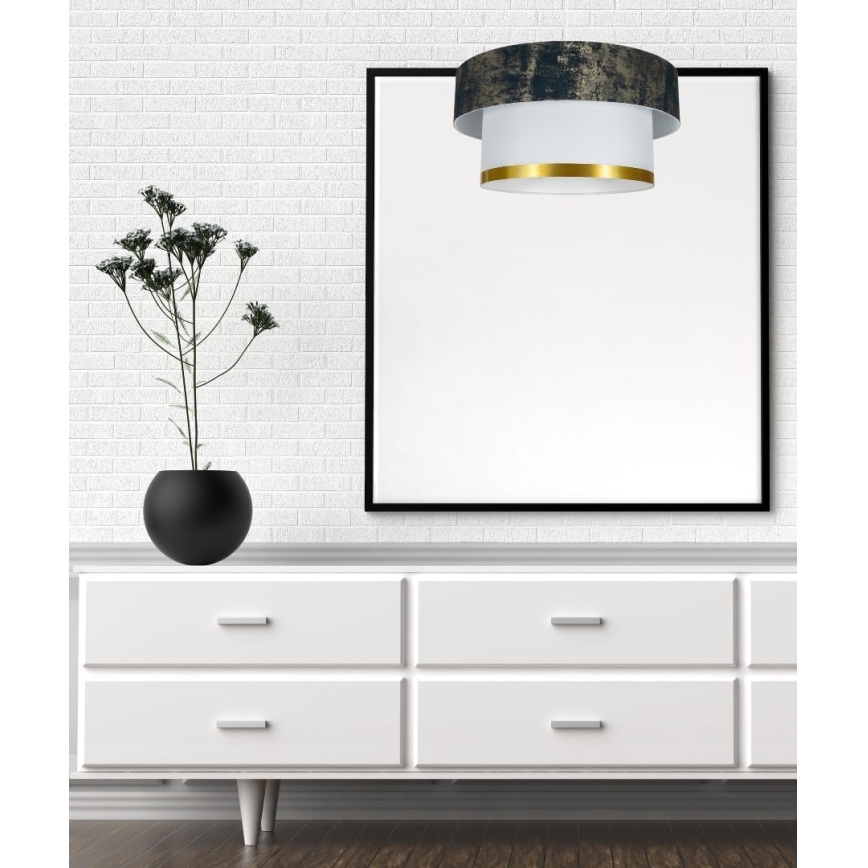 Luster na kablu RESSA 1xE27/60W/230V zelena