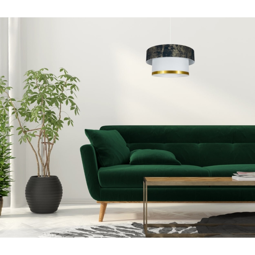 Luster na kablu RESSA 1xE27/60W/230V zelena