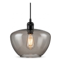 Luster na kablu SEVENTIES E27/40W/230V zadimljeno/sivo