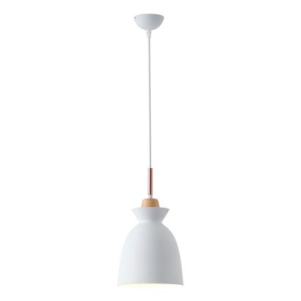 Luster na kablu SIMPLO 1xE27/15W/230V, beo, prečnik 19,5 cm