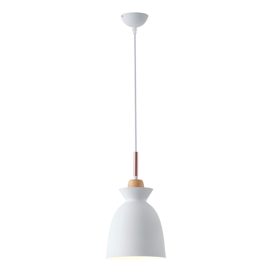 Luster na kablu SIMPLO 1xE27/15W/230V, beo, prečnik 19,5 cm
