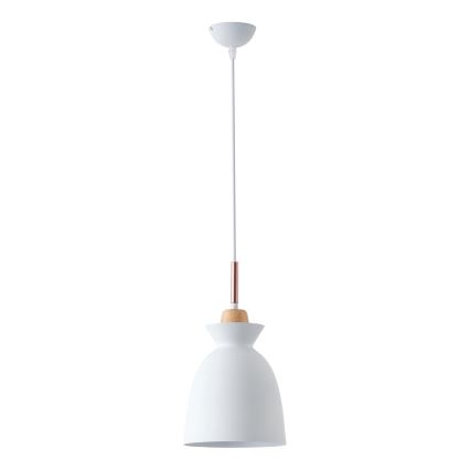 Luster na kablu SIMPLO 1xE27/15W/230V, beo, prečnik 19,5 cm
