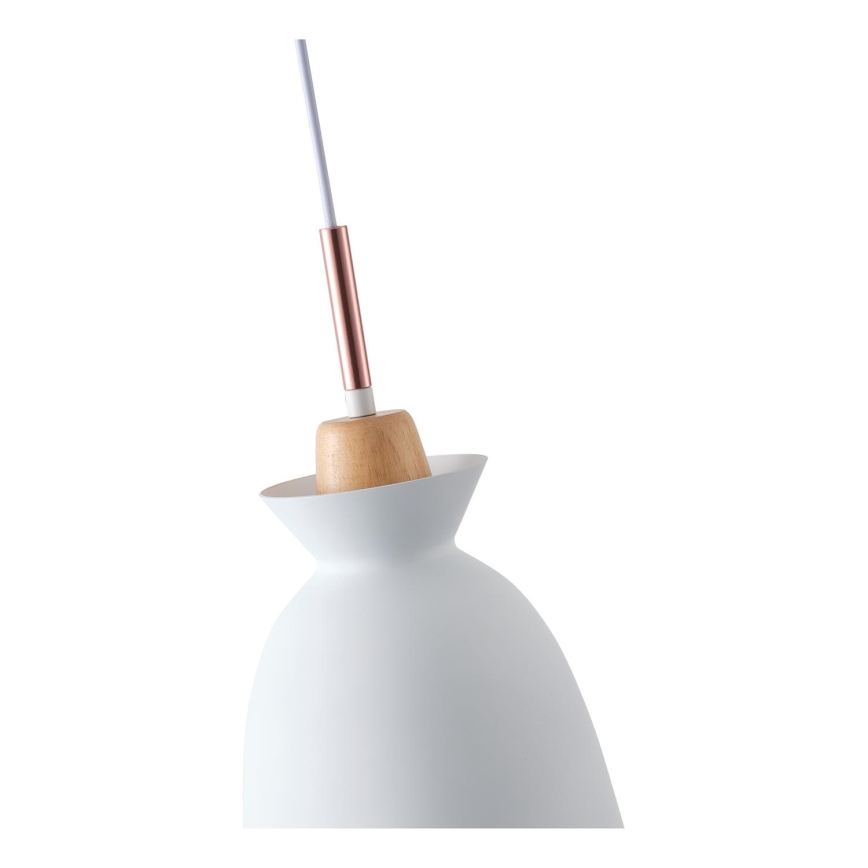 Luster na kablu SIMPLO 1xE27/15W/230V, beo, prečnik 19,5 cm