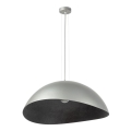 Luster na kablu SOLARIS 1xE27/60W/230V prečnik 48 cm srebran/crn