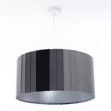 Luster na kablu STRIPES 1xE27/60W/230V prečnik 60 cm siva