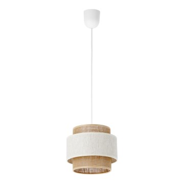 Luster na kanapu BOHO 1xE27/60W/230V pr. 20 cm krem/juta