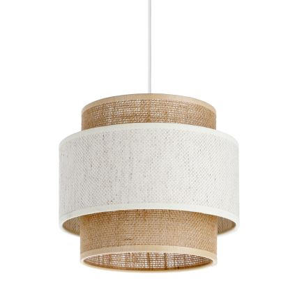Luster na kanapu BOHO 1xE27/60W/230V pr. 20 cm krem/juta