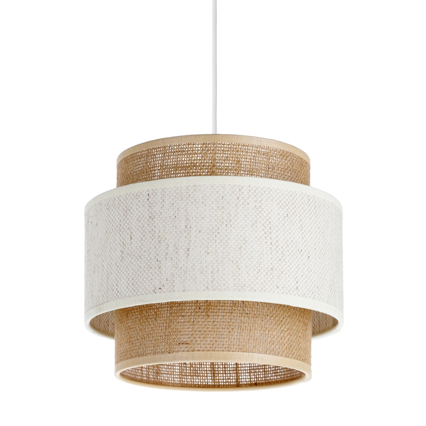 Luster na kanapu BOHO 1xE27/60W/230V pr. 20 cm krem/juta