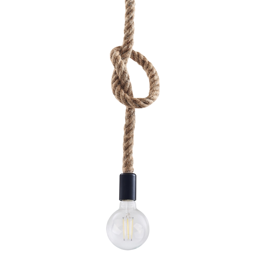 Luster na konopcu ROPE 1xE27/12W/230V