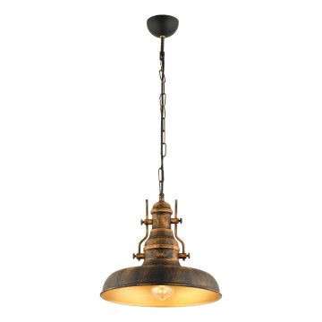 Luster na lancu 1xE27/40W/230V bronzan