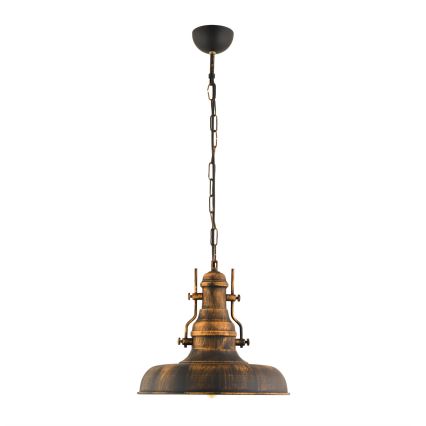Luster na lancu 1xE27/40W/230V bronzan