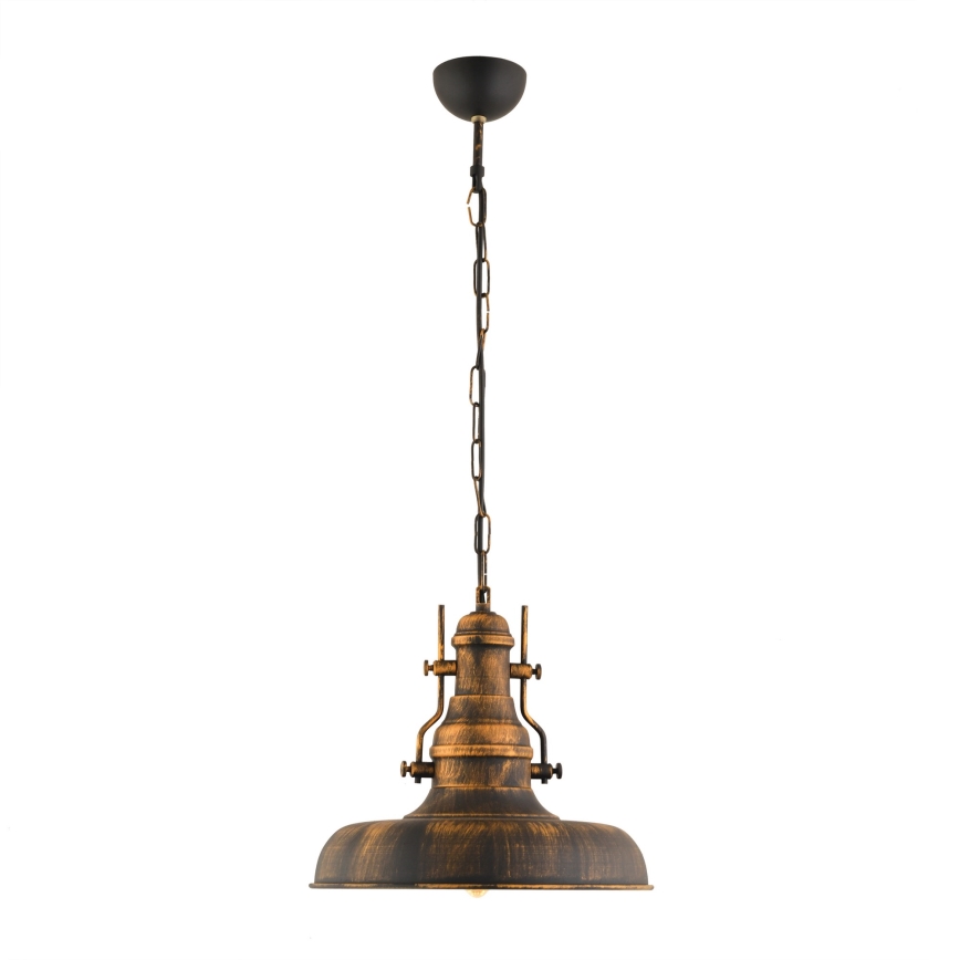 Luster na lancu 1xE27/40W/230V bronzan