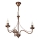 Luster na lancu ANTON 3xE14/15W/230V bronzan