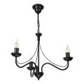 Luster na lancu ANTON 3xE14/15W/230V crni