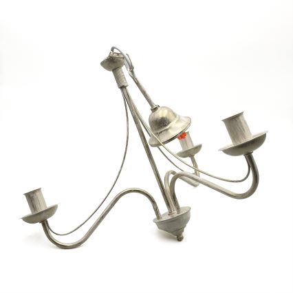 Luster na lancu ANTON 3xE14/60W/230V bela patina