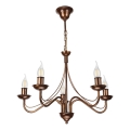 Luster na lancu ANTON 5xE14/15W/230V bronzan