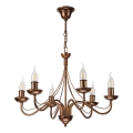 Luster na lancu ANTON 6xE14/60W/230V bronzan