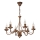 Luster na lancu ANTON 6xE14/60W/230V bronzan