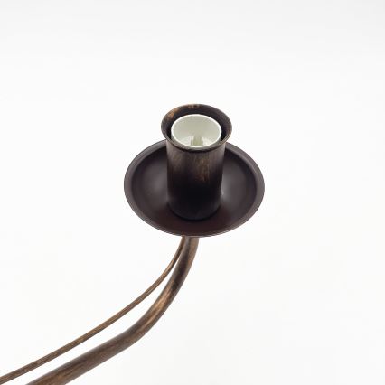 Luster na lancu ANTON 8xE14/60W/230V bronzan