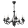 Luster na lancu ANTON 8xE14/60W/230V crna