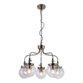Luster na lancu BALLET 5xE27/40W/230V mat hrom