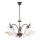 Luster na lancu BRAGA 3xE27/15W/230 bronzan