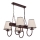 Luster na lancu CARIN 4xE14/60W/230V borovina