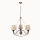 Luster na lancu CLASSIC 3xE14/40W/230V bronza/bež