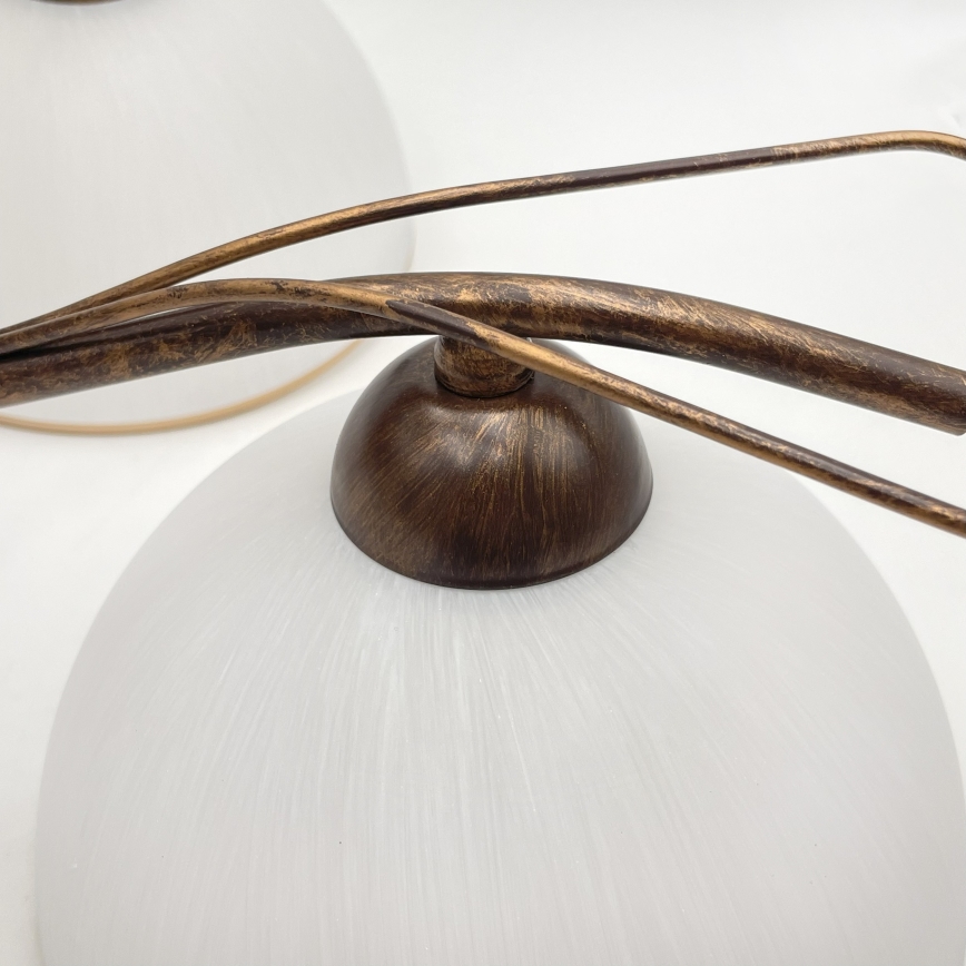 Luster na lancu COBRA 5xE27/60W/230V bronza/patina