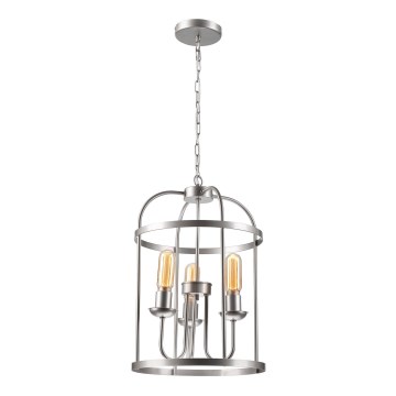 Luster na lancu CONSTANTINE 3xE27/60W/230V matni hrom