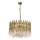 Luster na lancu CRYSTALLINE 8xE27/40W/230V prečnik 60 cm mesing