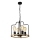 Luster na lancu DATUS 4xE27/40W/230V crna/braon