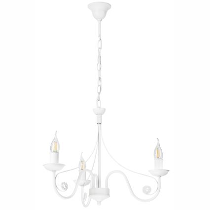 Luster na lancu DONATO 3xE14/40W/230V, bela