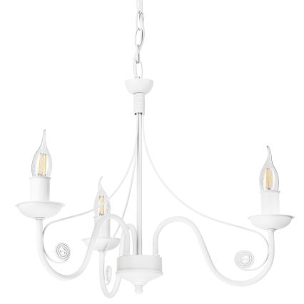 Luster na lancu DONATO 3xE14/40W/230V, bela