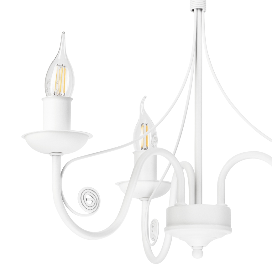 Luster na lancu DONATO 3xE14/40W/230V, bela