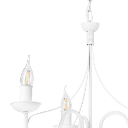 Luster na lancu DONATO 3xE14/40W/230V, bela
