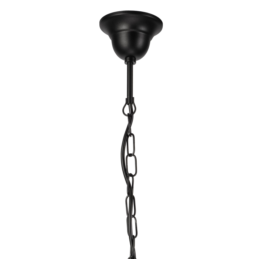 Luster na lancu DONATO 6xE14/40W/230V crna