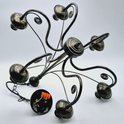Luster na lancu DONATO 6xE14/40W/230V