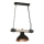 Luster na lancu HAKON 1xE27/60W/230V borovina