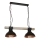 Luster na lancu HAKON 2xE27/60W/230V od borovine