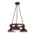 Luster na lancu HAKON ROUND 3xE27/60W/230V od borovine