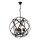 Luster na lancu IRONBALL 6xE27/40W/230V crna