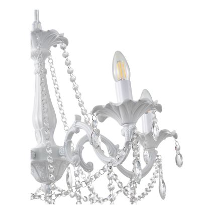 Luster na lancu KRISTALLO 5xE14/15W/230V