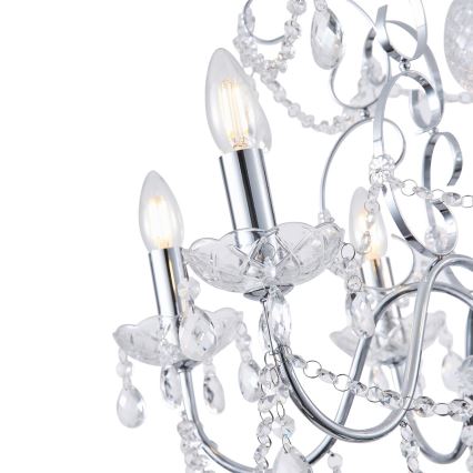 Luster na lancu KRISTALLO 6xE14/15W/230V