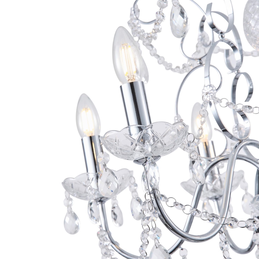 Luster na lancu KRISTALLO 6xE14/15W/230V