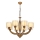 Luster na lancu LAHORE 8xE27/40W/230V bronzan