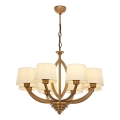 Luster na lancu LAHORE 8xE27/40W/230V bronzan
