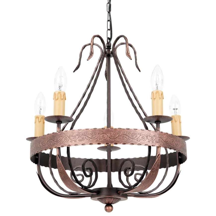 Luster na lancu LOARA 5xE14/60W/230V